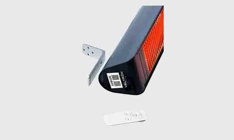 תנור אינפרא אדום | דגם Volcan premium | שחור מט