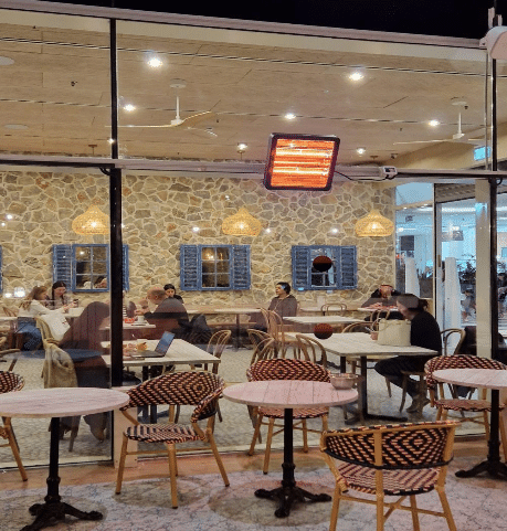 תנור תקרה אינפרא אדום מוגן מים Volcano top premium 3000W