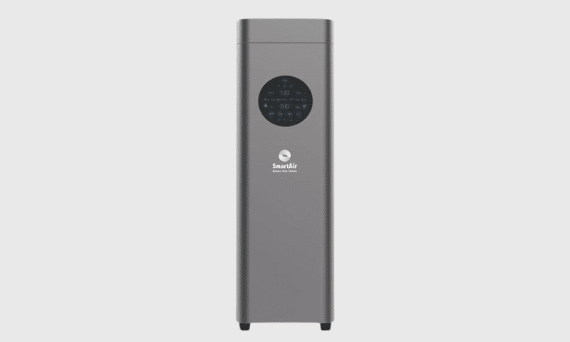 מפיץ ריח חשמלי רצפתי SmartAir Ultra 8000 בצבע שחור מחומר טיטניום